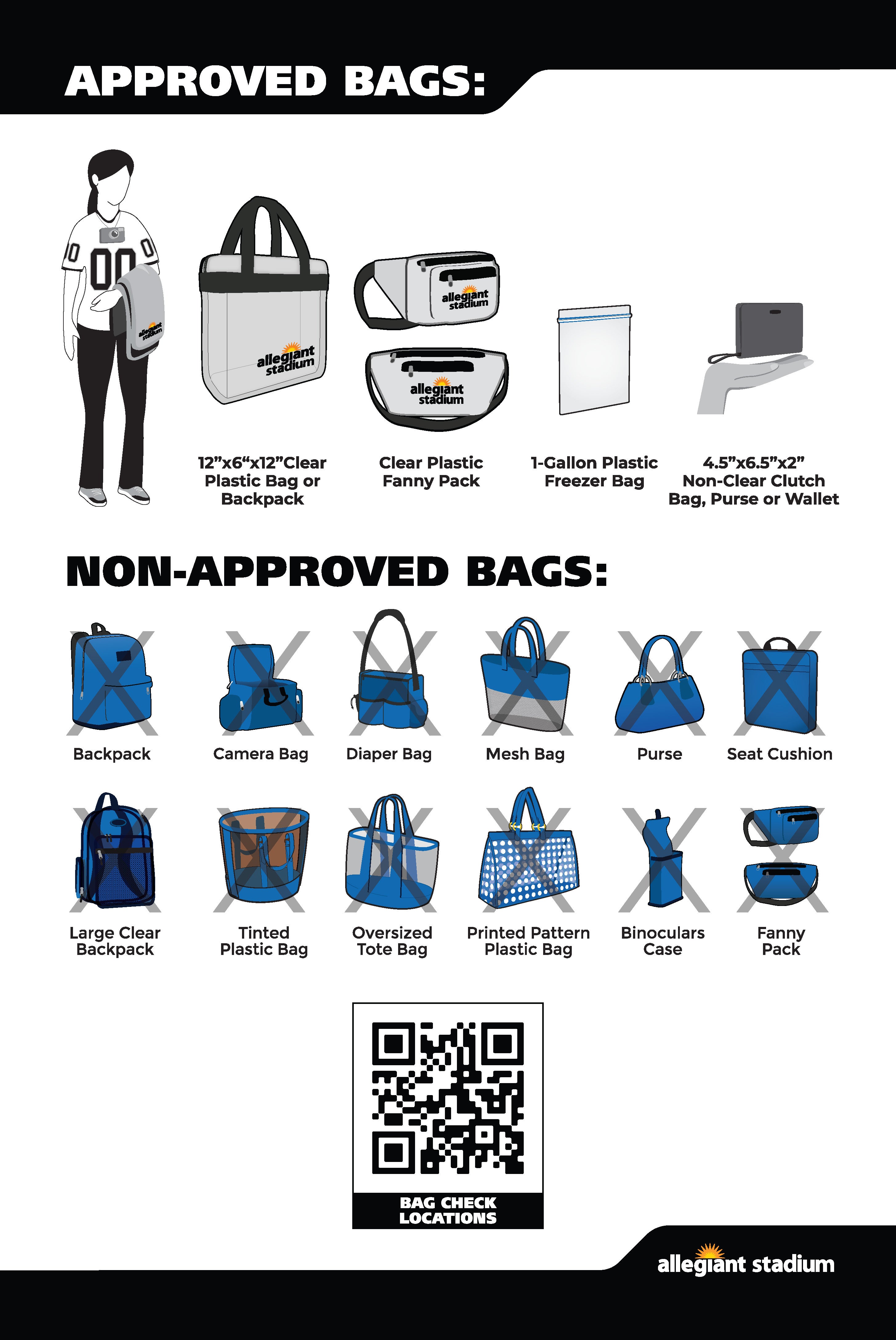 Approved and Non-Approved Bags