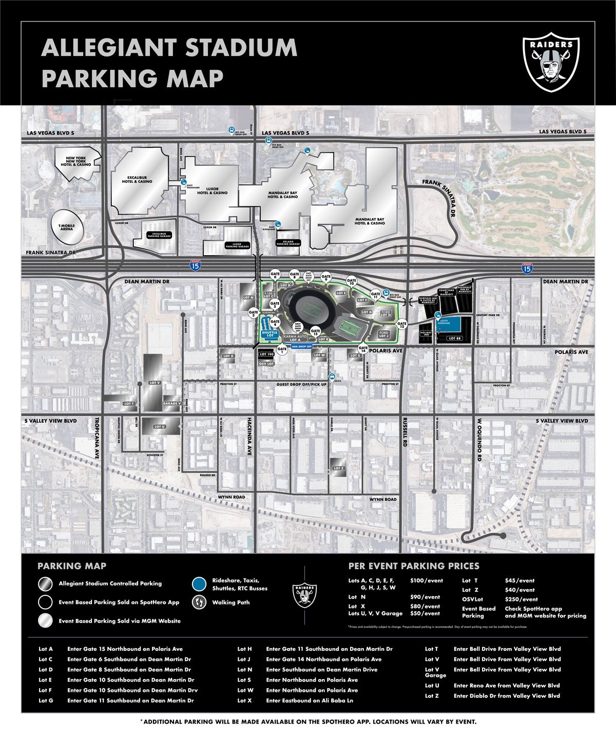 Stadium Maps | Allegiant Stadium | AllegiantStadium.com | Allegiant Stadium