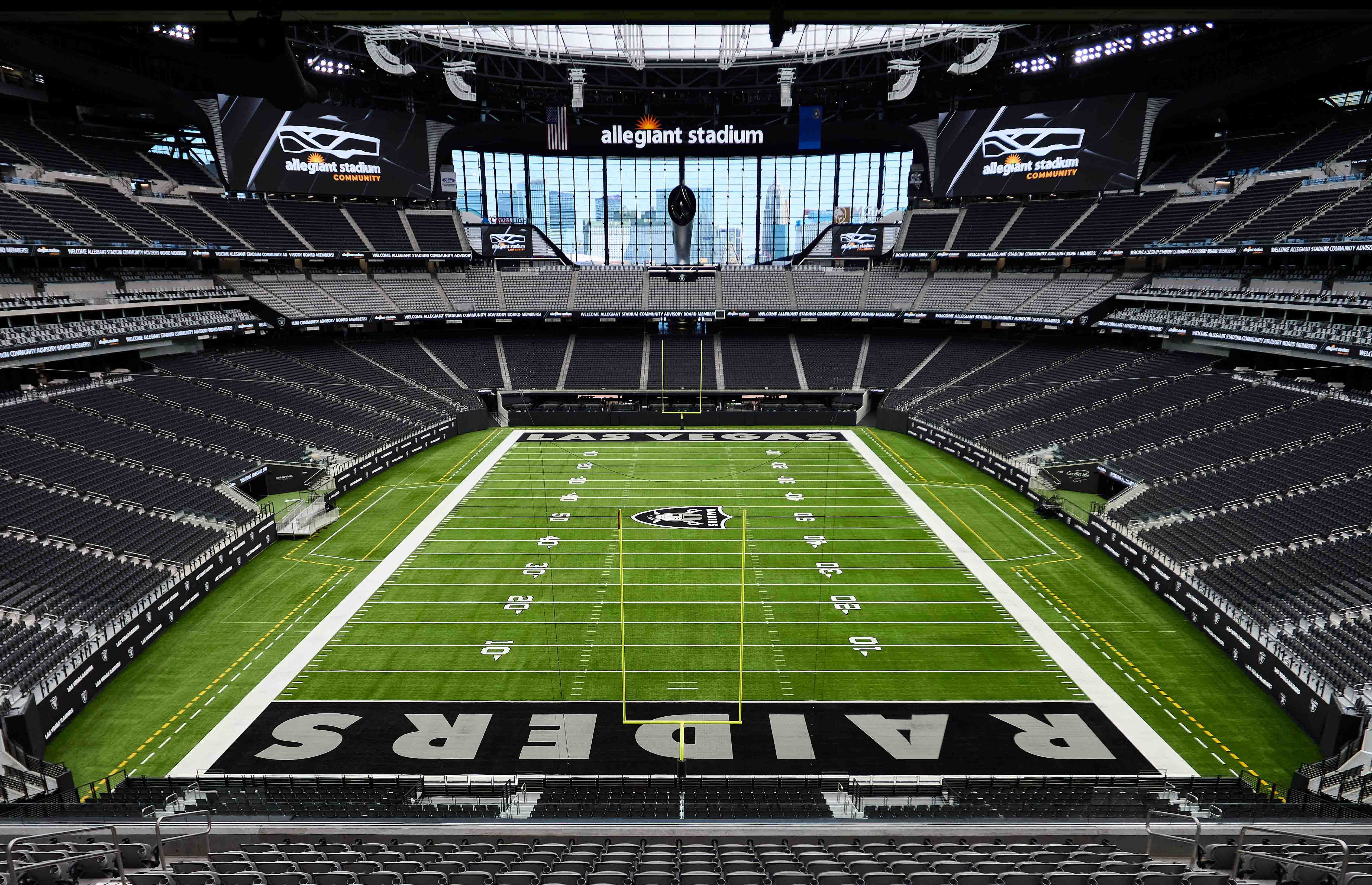 YouTheFan NFL Las Vegas Raiders 3D Stadium 8 x 32 Banner-Allegiant
