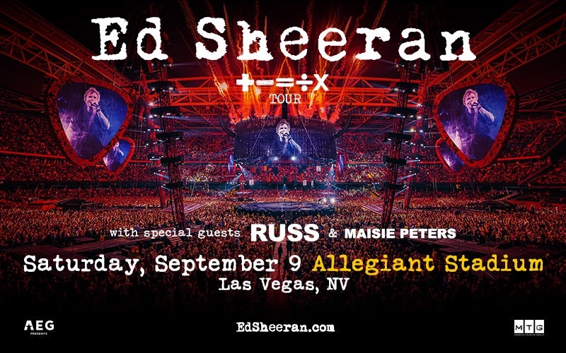Ed Sheeran +=÷x Tour Allegiant Stadium